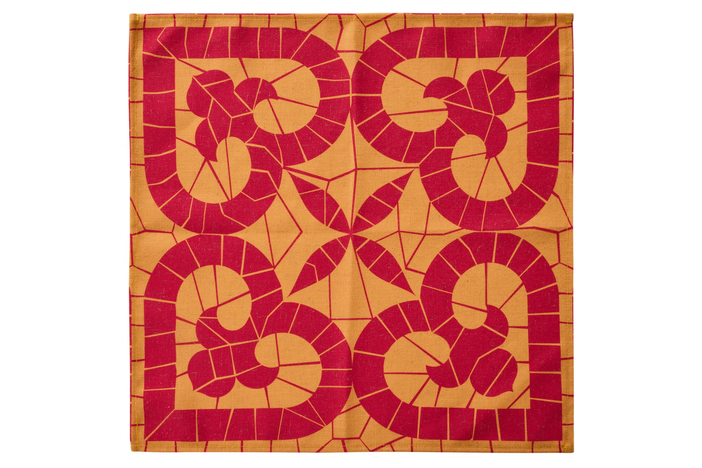 Sitges - Tovaglia Cuore Giallo Arancio 150X240 con 6 Tovaglioli