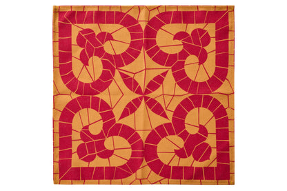 Sitges - Tovaglia Cuore Giallo Arancio 150X240 con 6 Tovaglioli