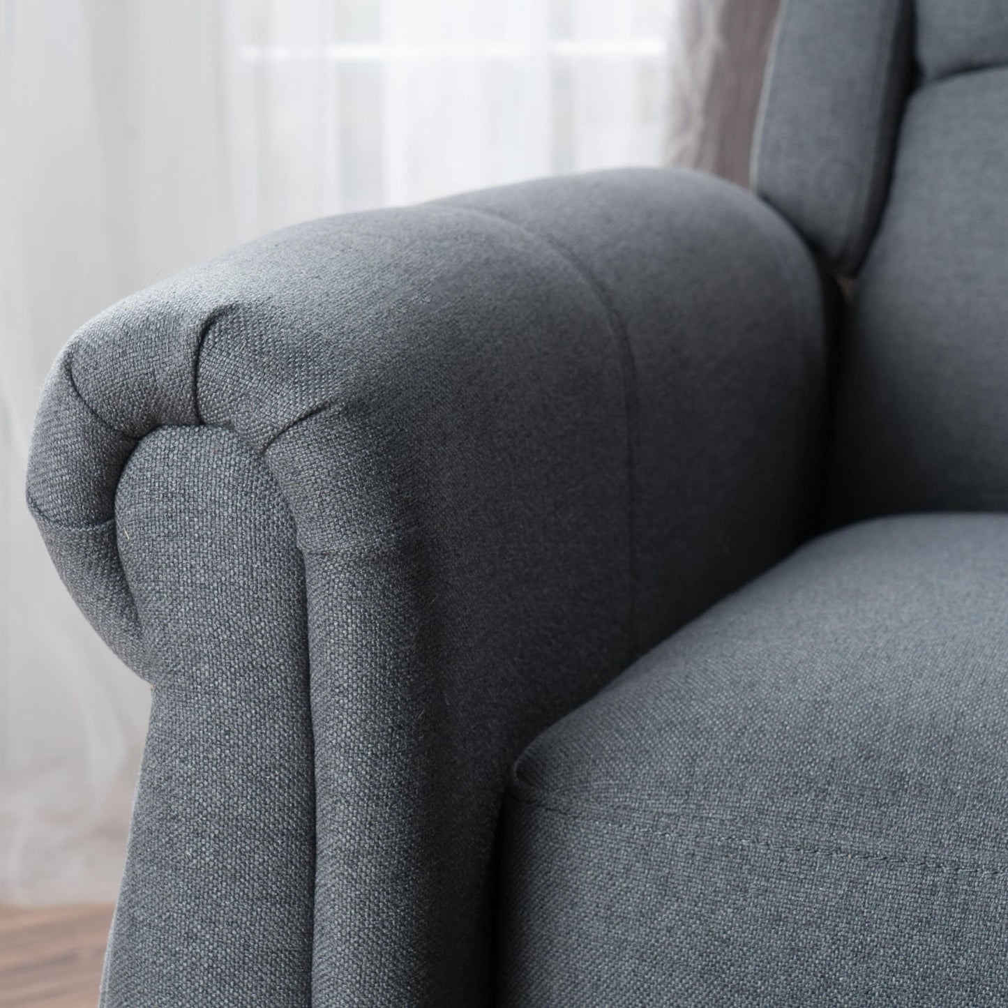 Poltrona reclinabile in tessuto Haddan di Christopher Knight Home