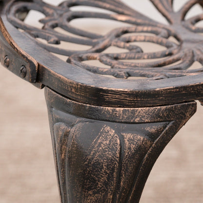 Set da pranzo da esterno in alluminio pressofuso da 7 pezzi Haitian di Christopher Knight Home