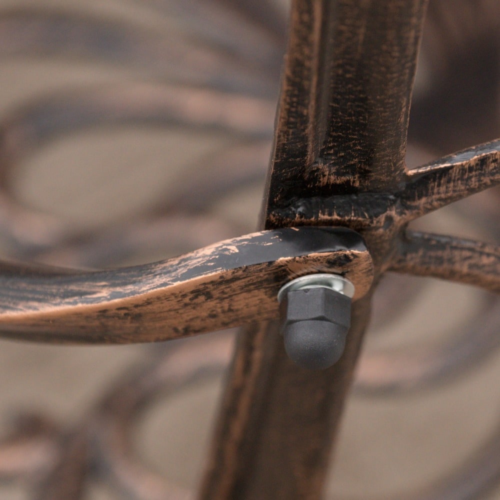 Set da pranzo da esterno in alluminio pressofuso da 7 pezzi Haitian di Christopher Knight Home