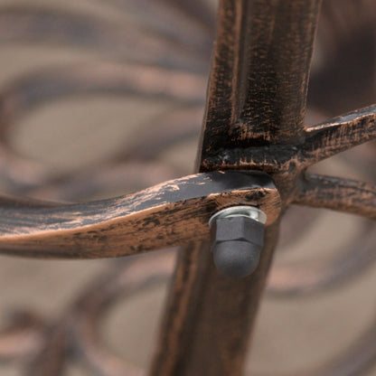 Set da pranzo da esterno in alluminio pressofuso da 7 pezzi Haitian di Christopher Knight Home