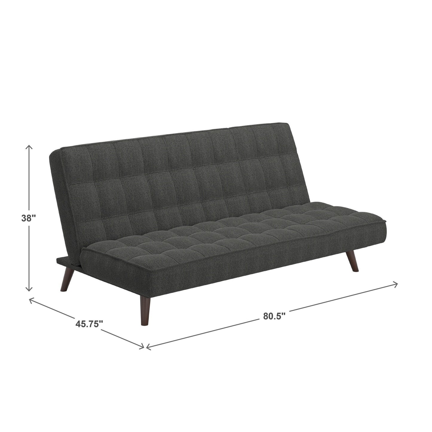 Futon trapuntato in ciniglia di transizione Halden di iNSPIRE Q Modern