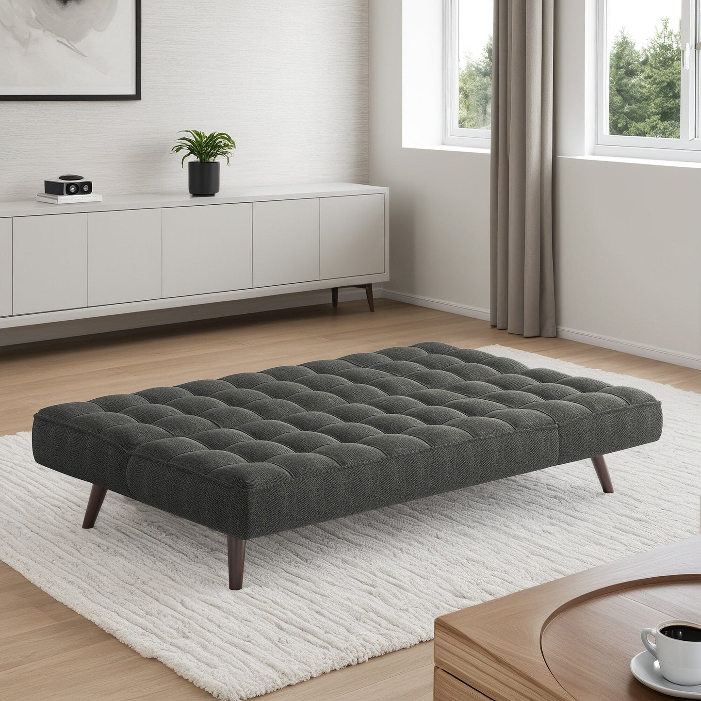Futon trapuntato in ciniglia di transizione Halden di iNSPIRE Q Modern