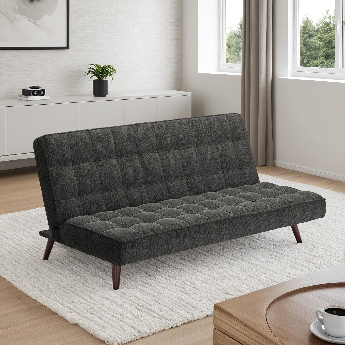 Futon trapuntato in ciniglia di transizione Halden di iNSPIRE Q Modern