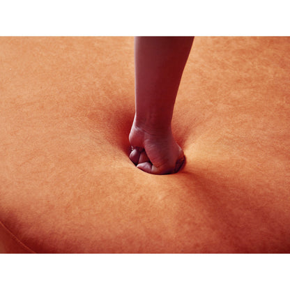 Divano da soggiorno curvo in velluto a mezzaluna da 90,2 pollici