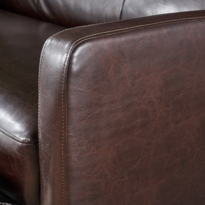 Poltrona reclinabile a 2 posti in similpelle Halima di Christopher Knight Home