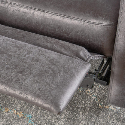 Poltrona reclinabile a 2 posti in microfibra Halima di Christopher Knight Home