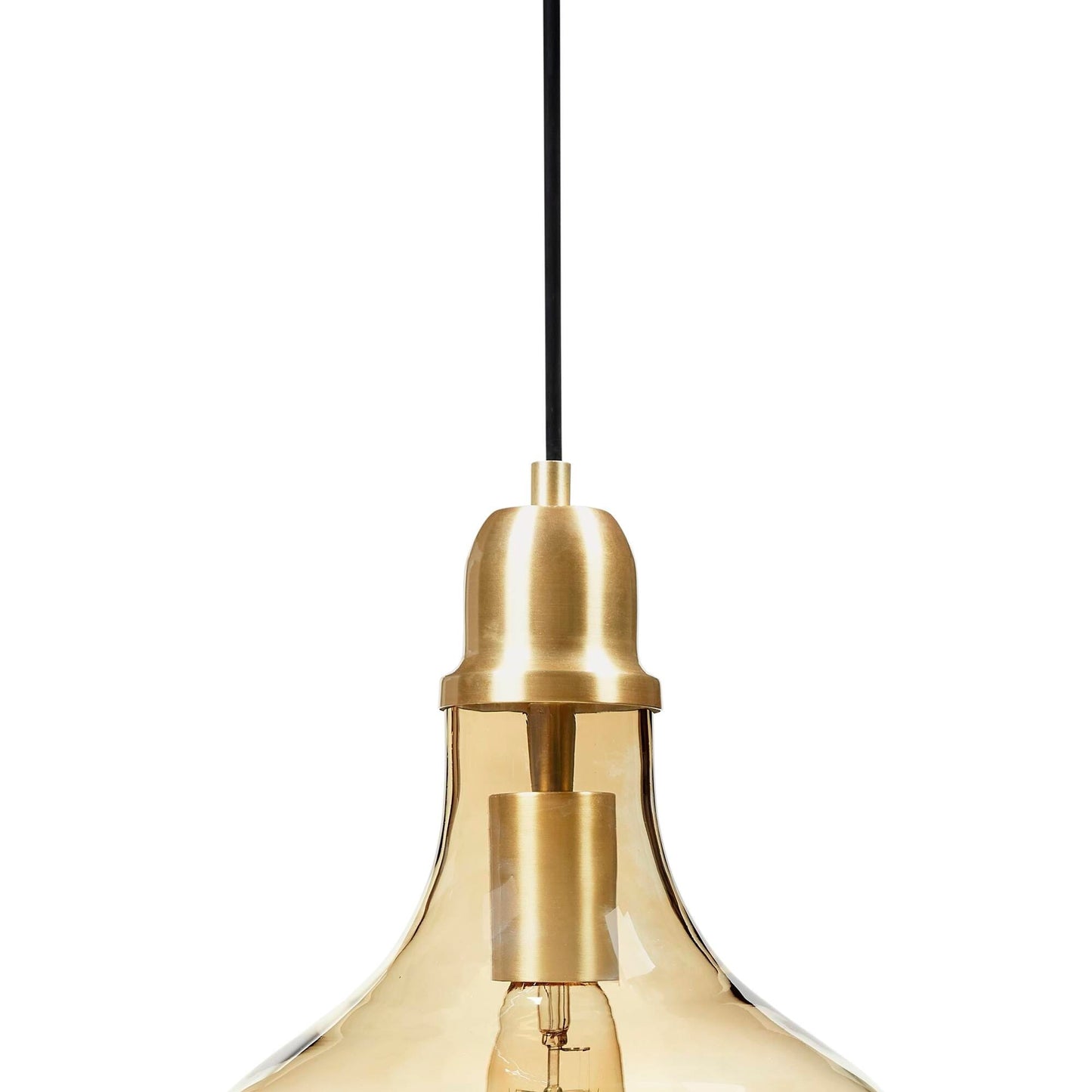 Lampada a sospensione in vetro a forma di campana INK+IVY Auburn
