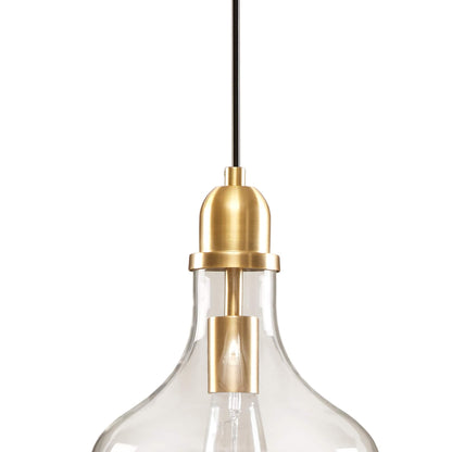 Lampada a sospensione in vetro a forma di campana INK+IVY Auburn