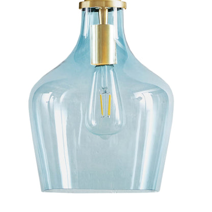 Lampada a sospensione in vetro a forma di campana INK+IVY Auburn