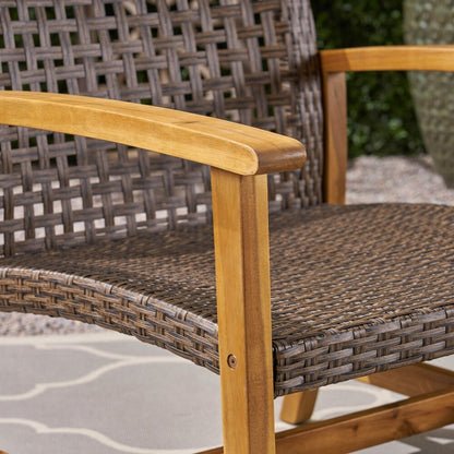 Set di 3 poltrone e tavolino da esterno Hampton Outdoor di Christopher Knight Home