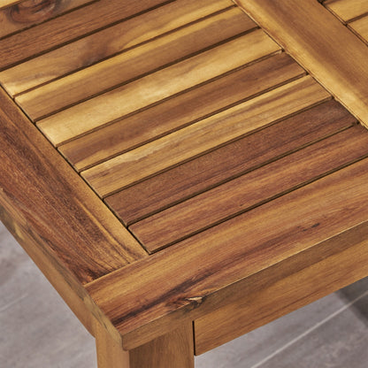 Set da esterno Hampton Outdoor da 4 pezzi in acacia di Christopher Knight Home