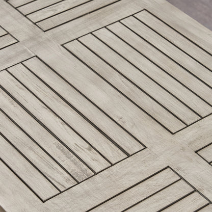 Set da esterno Hampton Outdoor da 4 pezzi in acacia di Christopher Knight Home