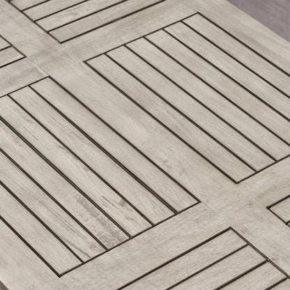 Set da esterno Hampton Wood and Wicker da 6 pezzi di Christopher Knight Home