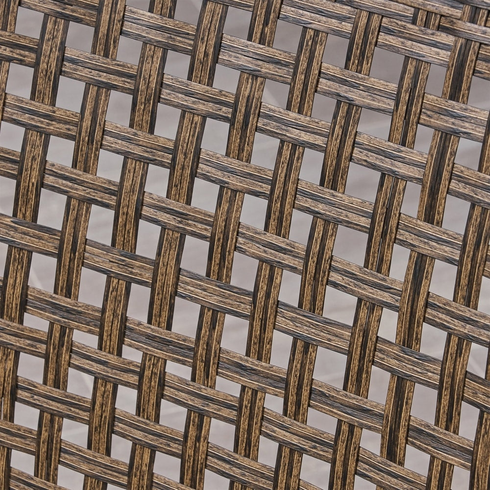 Set da esterno Hampton Wood and Wicker da 6 pezzi di Christopher Knight Home