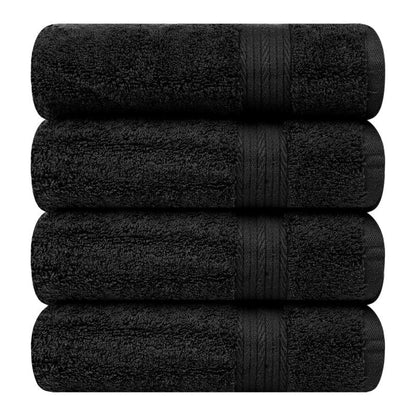 Asciugamani per il bagno in cotone 600 GSM 18X28 pollici di Ample Decor - 4 pezzi
