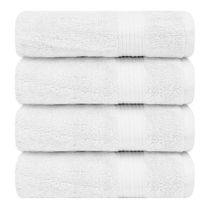Asciugamani per il bagno in cotone 600 GSM 18X28 pollici di Ample Decor - 4 pezzi