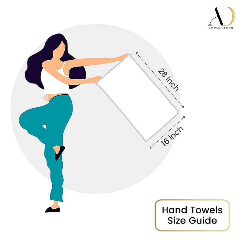 Asciugamani da cucina ad asciugatura rapida 16 x 28 pollici di Ample Decor - 2 pezzi