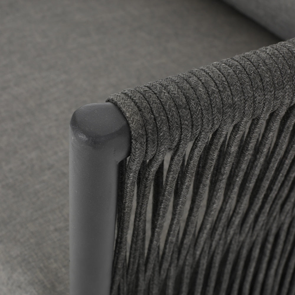 Poltrona da esterno Handford in corda con cuscini (set da 2) di Christopher Knight Home