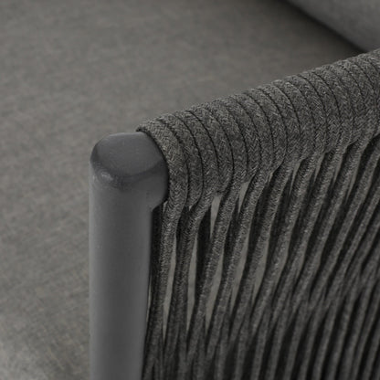 Poltrona da esterno Handford in corda con cuscini (set da 2) di Christopher Knight Home