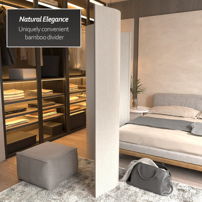 Paravento fatto a mano in bambù ondulato da 6 piedi (Cina)