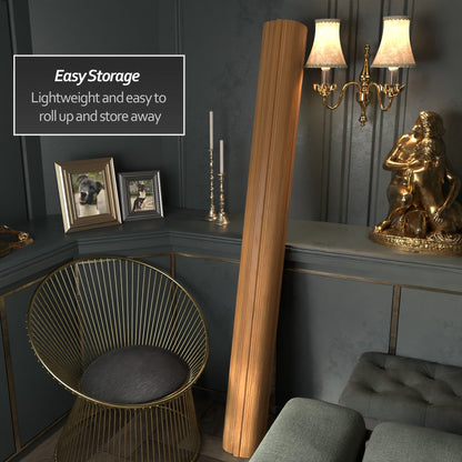 Paravento fatto a mano in bambù ondulato da 6 piedi (Cina)