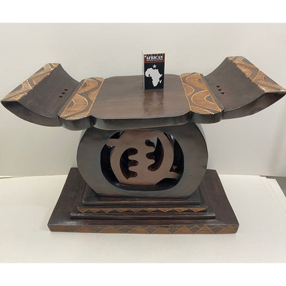Sgabello Gye Nyame del Capo fatto a mano (Ghana)