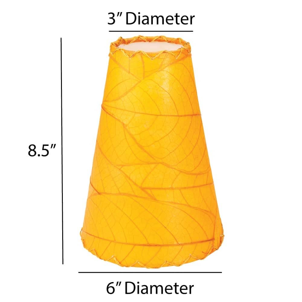 Lampada da parete Gecko fatta a mano Eangee, paralume in foglie di cacao, 16 x 7 x 24 pollici - 16 x 7 x 24