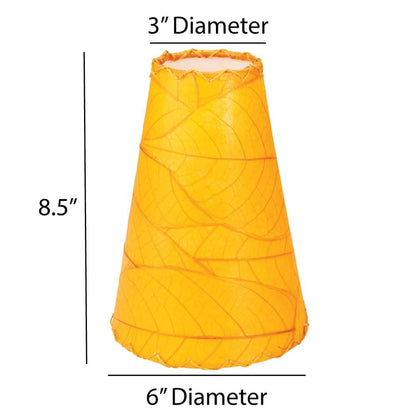 Lampada da parete Gecko fatta a mano Eangee, paralume in foglie di cacao, 16 x 7 x 24 pollici - 16 x 7 x 24