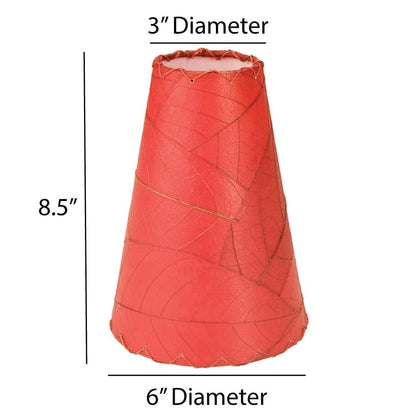 Lampada da parete Gecko fatta a mano Eangee, paralume in foglie di cacao, 16 x 7 x 24 pollici - 16 x 7 x 24