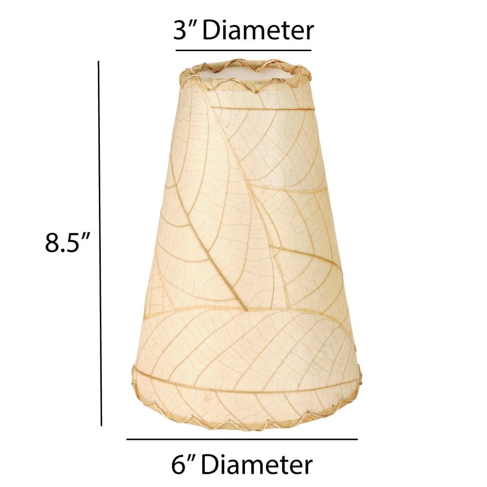 Lampada da parete Gecko fatta a mano Eangee, paralume in foglie di cacao, 16 x 7 x 24 pollici - 16 x 7 x 24