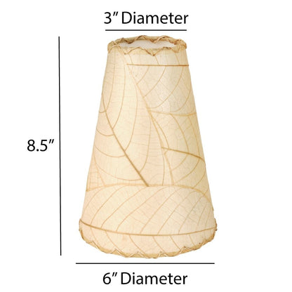 Lampada da parete Gecko fatta a mano Eangee, paralume in foglie di cacao, 16 x 7 x 24 pollici - 16 x 7 x 24