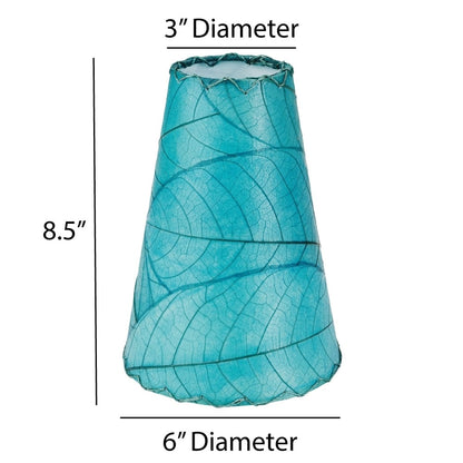 Lampada da parete Gecko fatta a mano Eangee, paralume in foglie di cacao, 16 x 7 x 24 pollici - 16 x 7 x 24