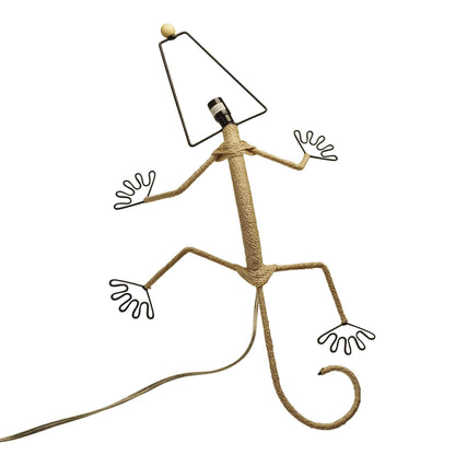 Lampada da parete Gecko fatta a mano Eangee, paralume in foglie di cacao, 16 x 7 x 24 pollici - 16 x 7 x 24