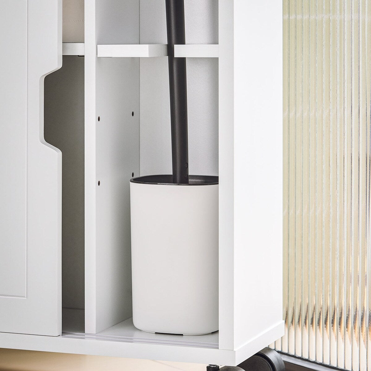 Haotian BZR31-W, Mobiletto porta carta igienica - Bianco - Bianco