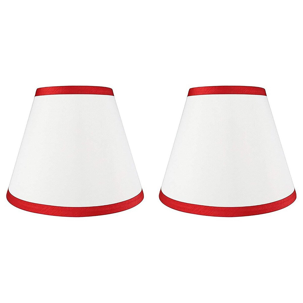 Paralume conico in finta seta con copertina rigida, altezza 5 pollici superiore, 9 pollici inferiore, inclinazione 7 pollici