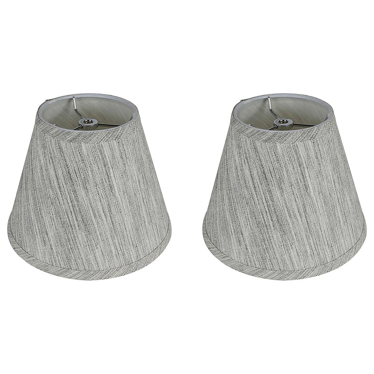 Paralume conico in finta seta con copertina rigida, altezza 5 pollici superiore, 9 pollici inferiore, inclinazione 7 pollici