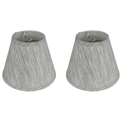 Paralume conico in finta seta con copertina rigida, altezza 5 pollici superiore, 9 pollici inferiore, inclinazione 7 pollici