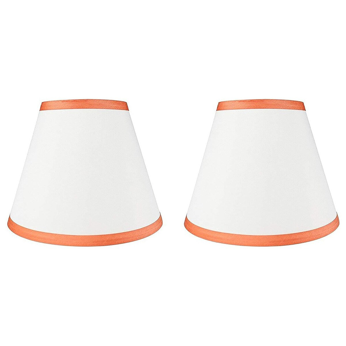 Paralume conico in finta seta con copertina rigida, altezza 5 pollici superiore, 9 pollici inferiore, inclinazione 7 pollici