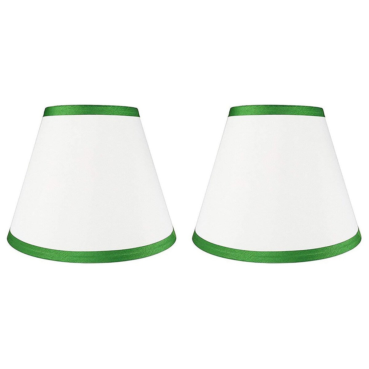 Paralume conico in finta seta con copertina rigida, altezza 5 pollici superiore, 9 pollici inferiore, inclinazione 7 pollici