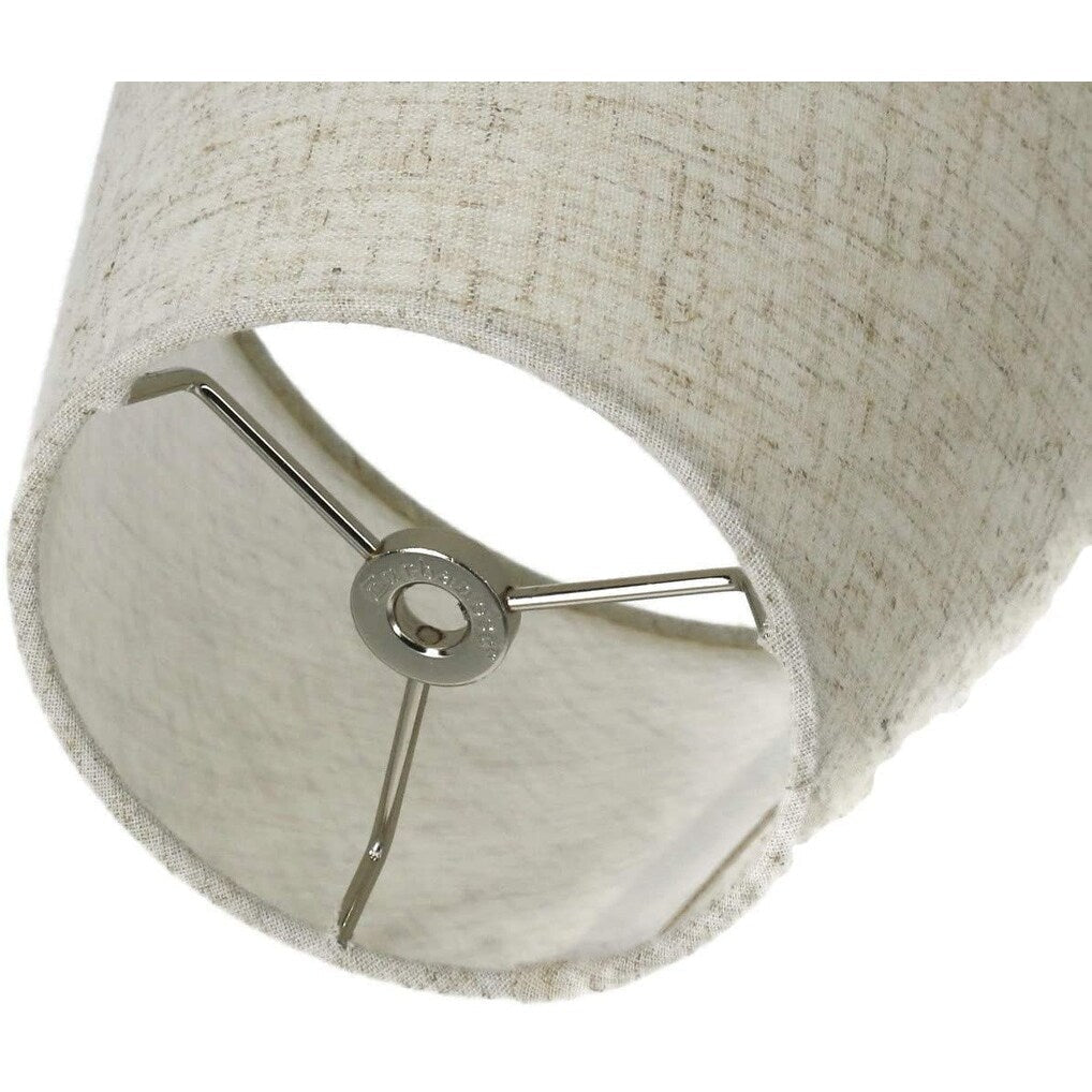 Paralume conico in finta seta con copertina rigida, altezza 5 pollici superiore, 9 pollici inferiore, inclinazione 7 pollici