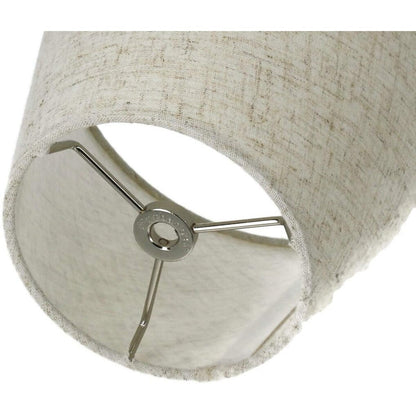 Paralume conico in finta seta con copertina rigida, altezza 5 pollici superiore, 9 pollici inferiore, inclinazione 7 pollici