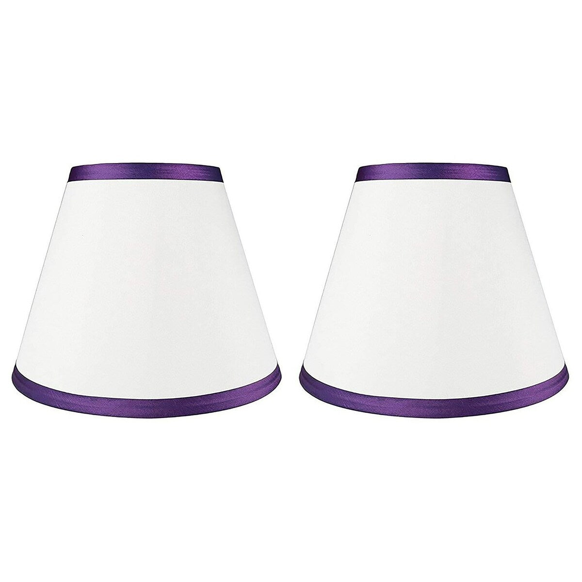 Paralume conico in finta seta con copertina rigida, altezza 5 pollici superiore, 9 pollici inferiore, inclinazione 7 pollici