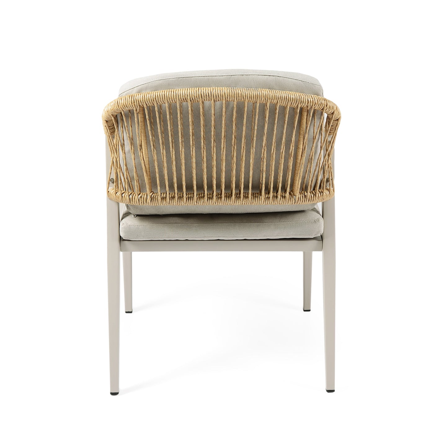 Set da pranzo da esterno Hares Farmhouse in legno di acacia da 7 pezzi con cuscini di Christopher Knight Home