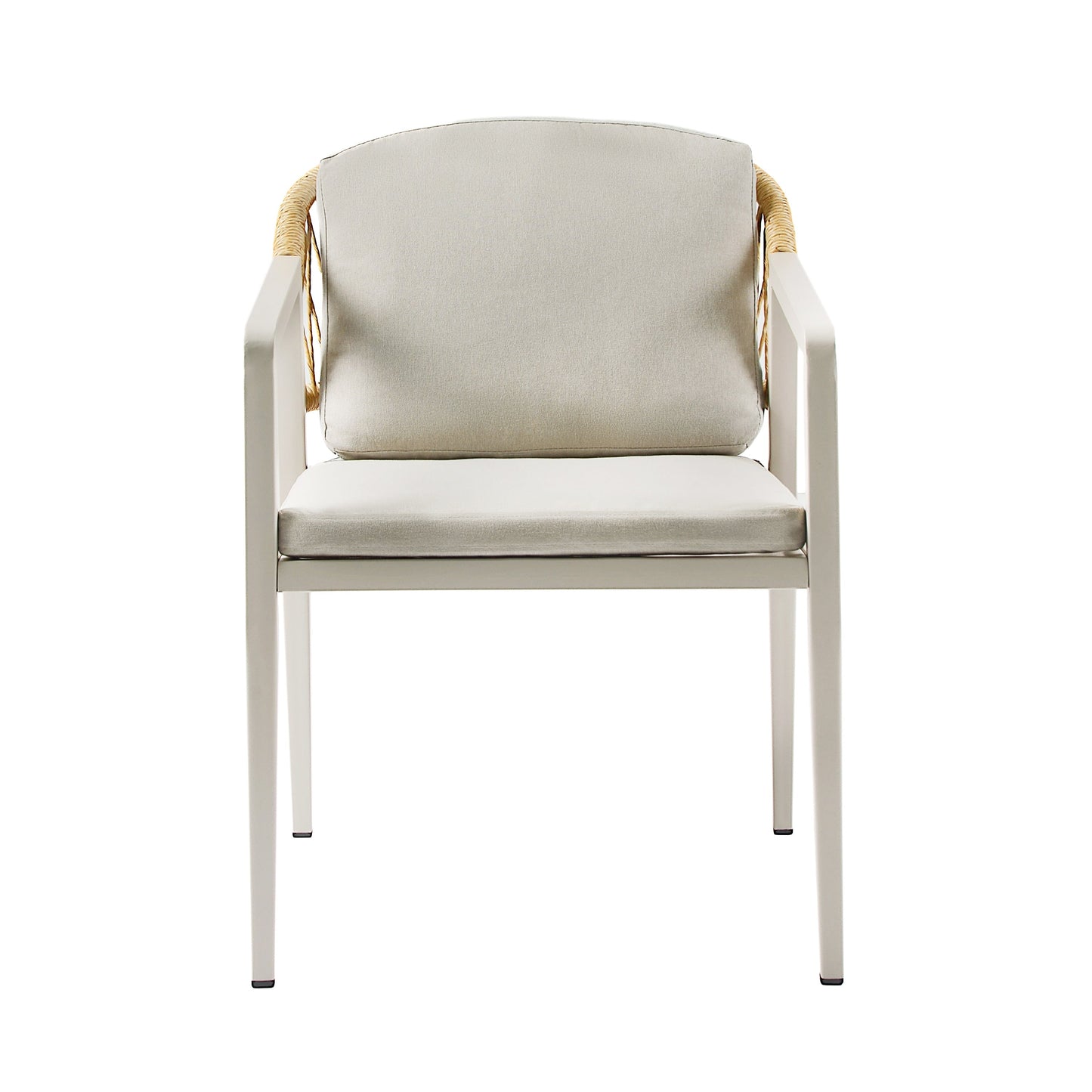 Set da pranzo da esterno Hares Farmhouse in legno di acacia da 7 pezzi con cuscini di Christopher Knight Home