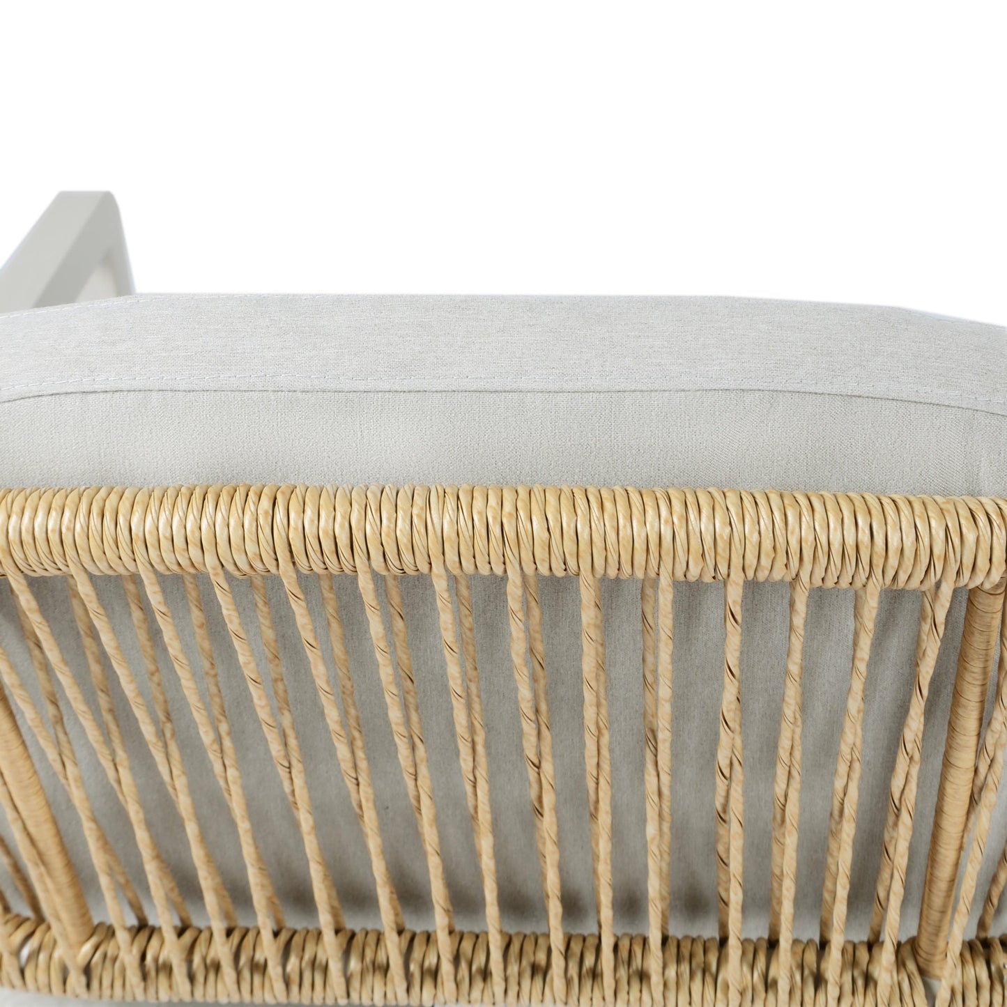 Set da pranzo da esterno Hares Farmhouse in legno di acacia da 7 pezzi con cuscini di Christopher Knight Home