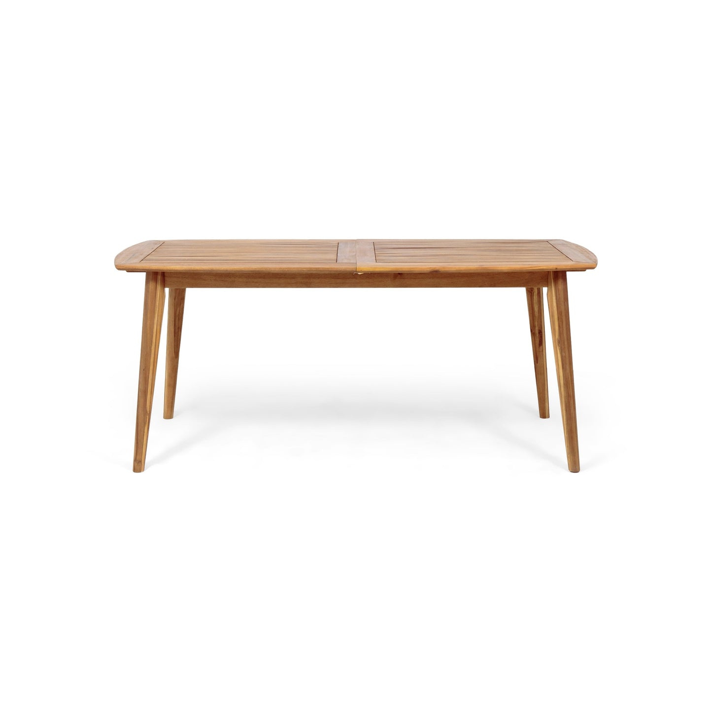 Set da pranzo da esterno Hares Farmhouse in legno di acacia da 7 pezzi con cuscini di Christopher Knight Home