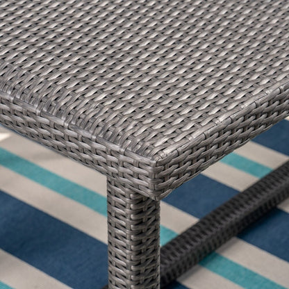 Set da pranzo da esterno Harlowe in vimini da 7 pezzi con cuscini di Christopher Knight Home