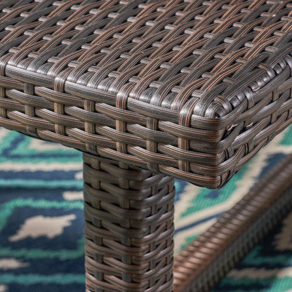 Set da pranzo da esterno Harlowe in vimini da 7 pezzi con cuscini di Christopher Knight Home